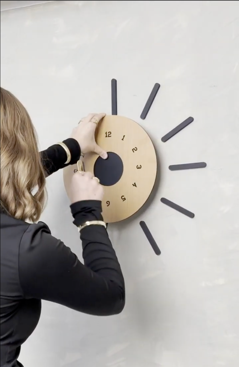 4. Mål ud for hvert tal og placer viser